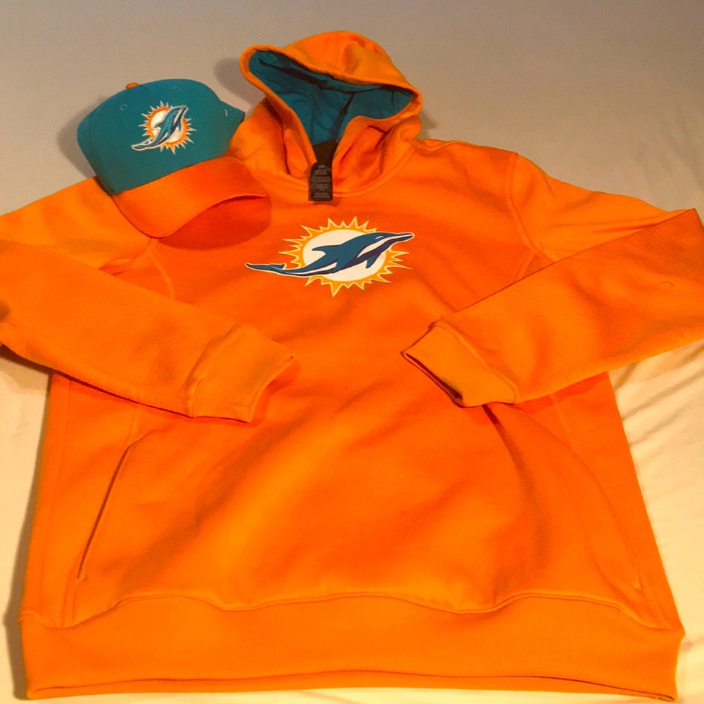 NFL Hoodie Youth Miami dolphins size xL / Hat s/m